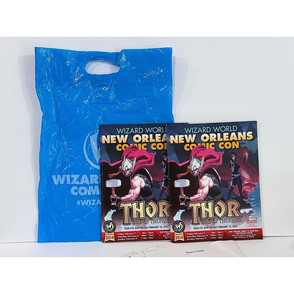 2014 Annual Wizard World New Orleans Official Convention Program & Bag - THOR